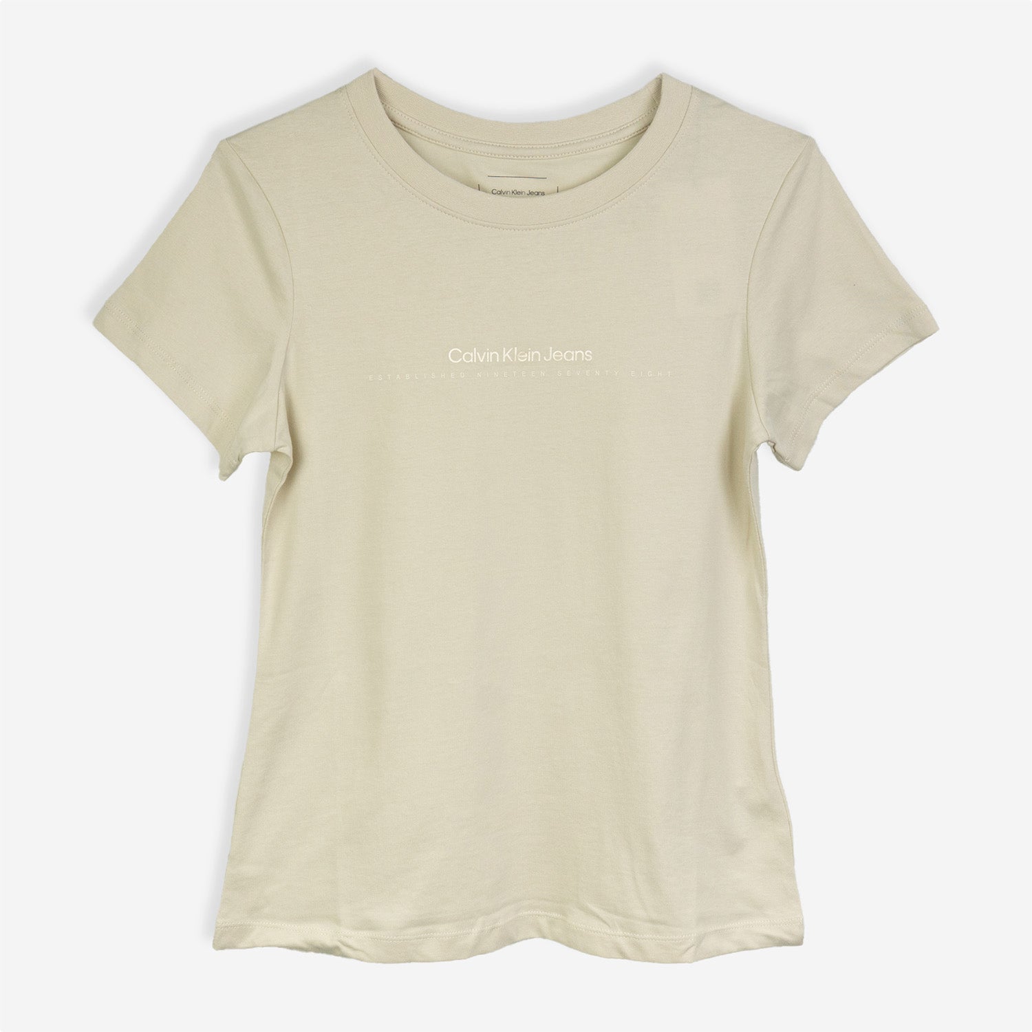 CALVIN KLEIN Bēšs T-krekls 