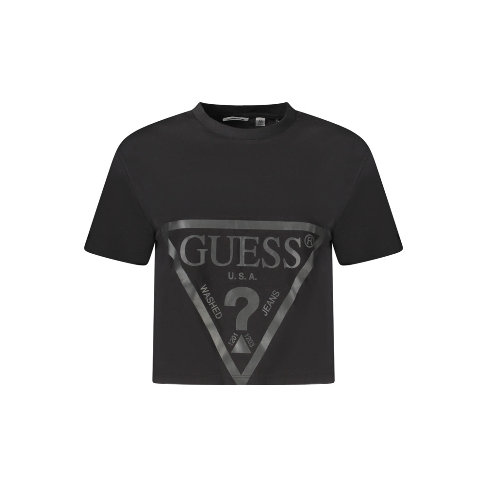 GUESS JEANS T-SHIRT MANICHE CORTE DONNA